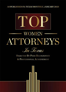 Texas Monthly Top Woman Attorneys 2020