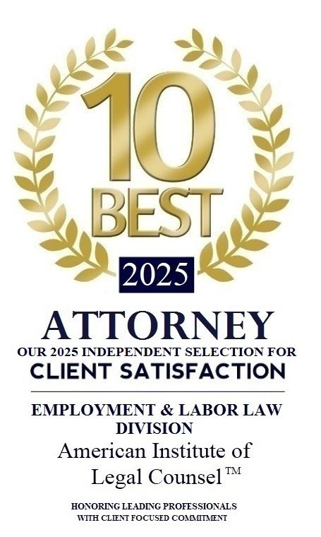 2025 Labor Law-Attorney American Institute Badge 2025 Labor Law-Attorney American Institute Badge